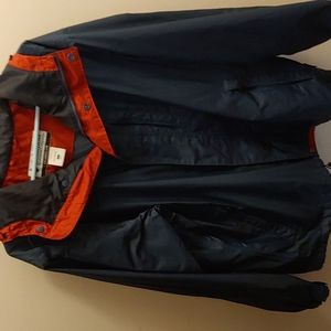 COLUMBIA size L. Packable jacket . Perfect condition.  Mess lined. Hooded